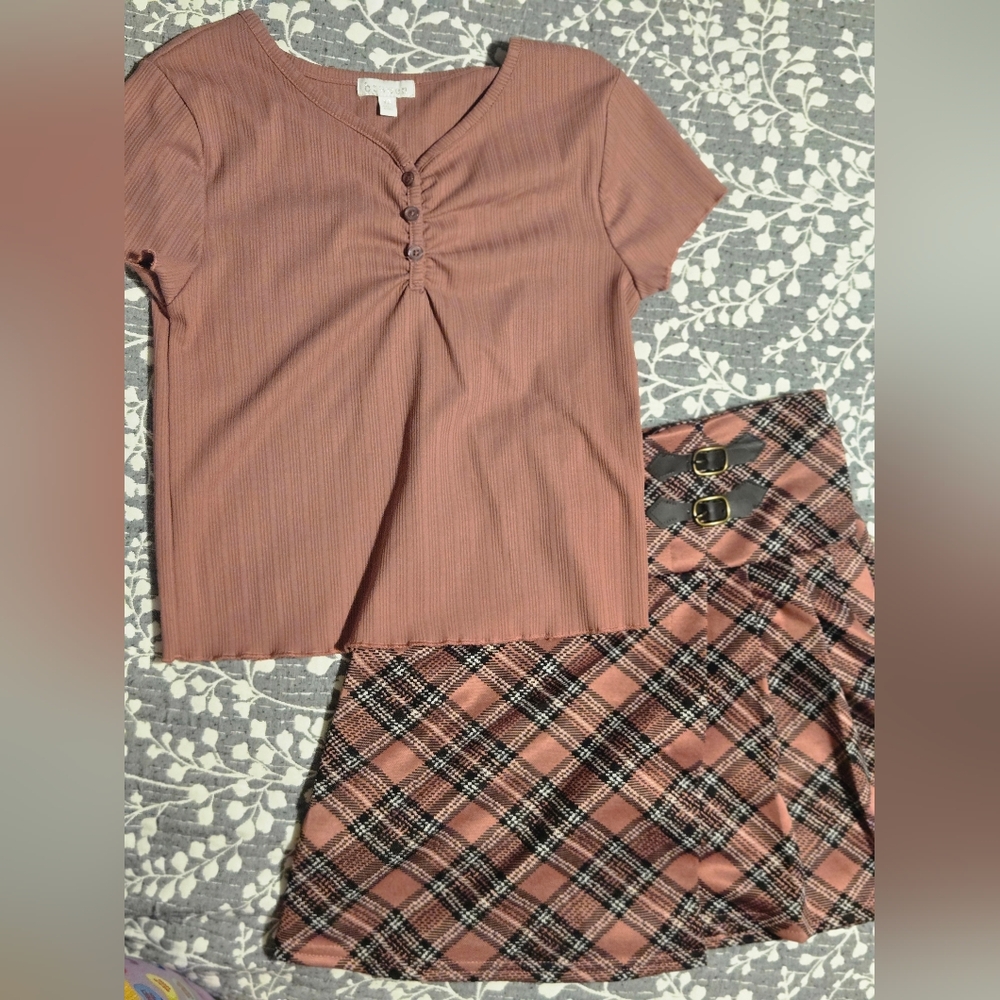NWOT Btween Skort 2-piece Set Girls Size 12
